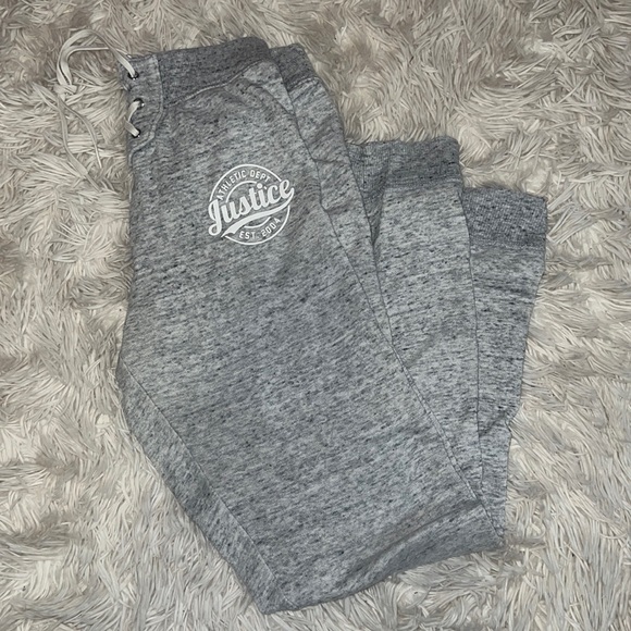 Size 14-Justice Sweatpants - Picture 1 of 3